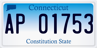 CT license plate AP01753