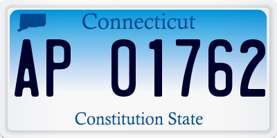 CT license plate AP01762