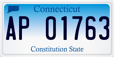 CT license plate AP01763