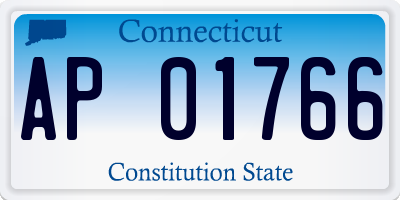 CT license plate AP01766