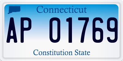 CT license plate AP01769