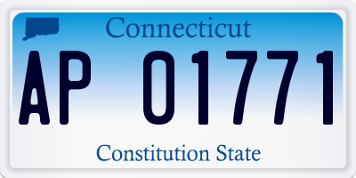 CT license plate AP01771