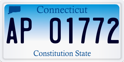 CT license plate AP01772