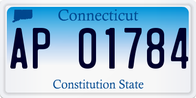 CT license plate AP01784