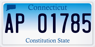 CT license plate AP01785