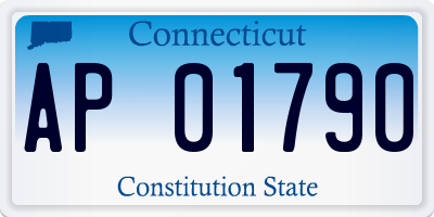 CT license plate AP01790