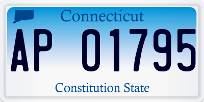 CT license plate AP01795