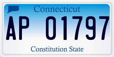 CT license plate AP01797