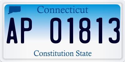 CT license plate AP01813