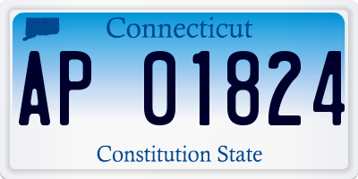 CT license plate AP01824