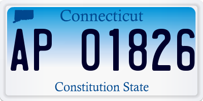 CT license plate AP01826