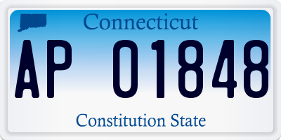 CT license plate AP01848