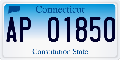 CT license plate AP01850