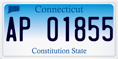 CT license plate AP01855