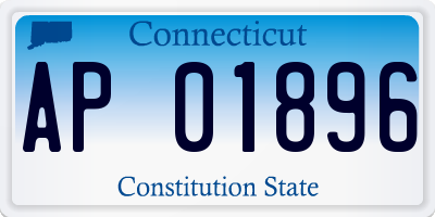 CT license plate AP01896