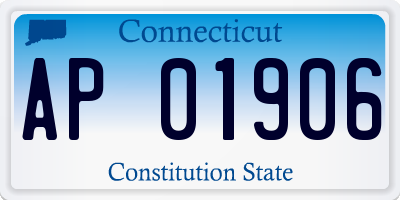 CT license plate AP01906