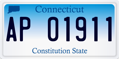 CT license plate AP01911