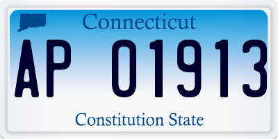 CT license plate AP01913