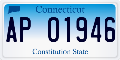CT license plate AP01946