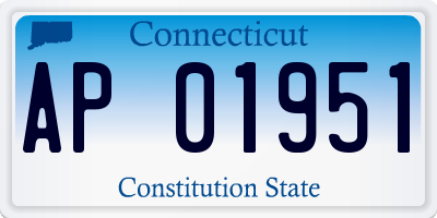 CT license plate AP01951