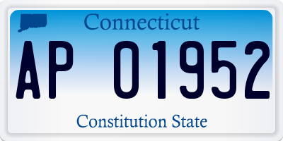 CT license plate AP01952