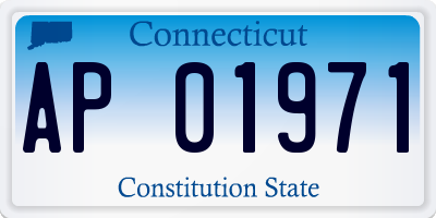 CT license plate AP01971