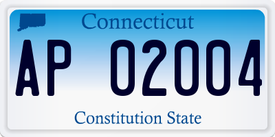 CT license plate AP02004