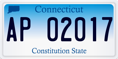 CT license plate AP02017
