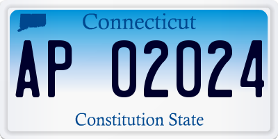 CT license plate AP02024
