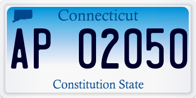 CT license plate AP02050