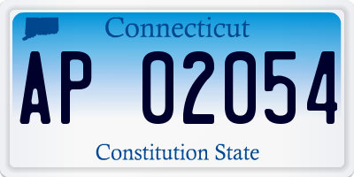 CT license plate AP02054