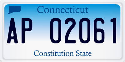 CT license plate AP02061