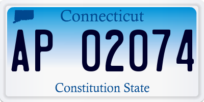 CT license plate AP02074