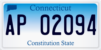 CT license plate AP02094