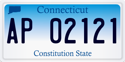 CT license plate AP02121