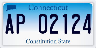 CT license plate AP02124
