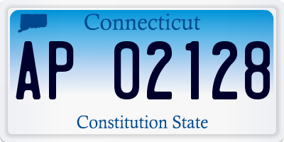 CT license plate AP02128