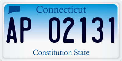 CT license plate AP02131