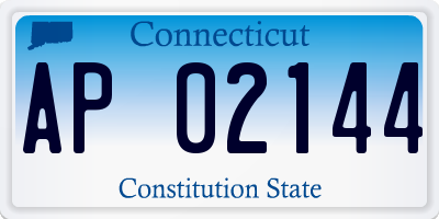 CT license plate AP02144