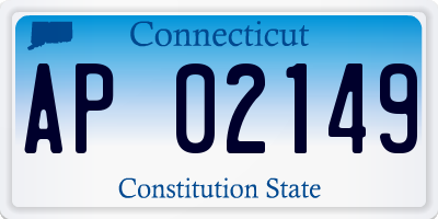 CT license plate AP02149