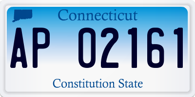 CT license plate AP02161