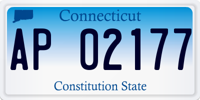 CT license plate AP02177