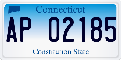 CT license plate AP02185