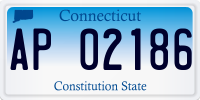 CT license plate AP02186
