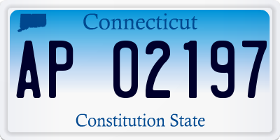 CT license plate AP02197