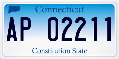 CT license plate AP02211