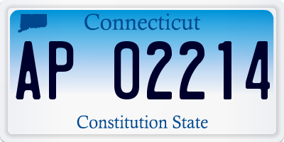 CT license plate AP02214