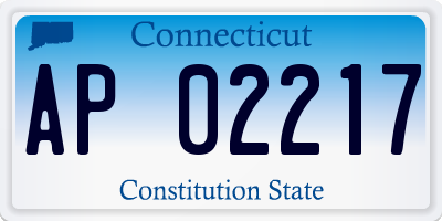 CT license plate AP02217