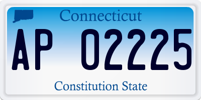 CT license plate AP02225
