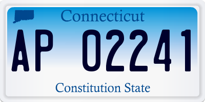 CT license plate AP02241
